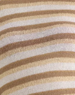 Jadie Long Sleeve Maxi Dress in Knit Tonal Stripe