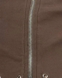 Janae Studded Vest in Tailoring Brown