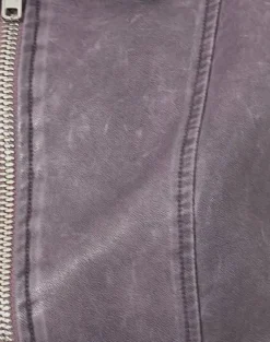Janae Vest Top in Distressed PU Washed Plum