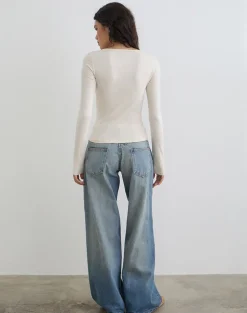 Janana Long Sleeve Top in Cotton Tofu