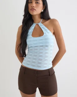 Janei Hot Pants in Tailoring Truffle