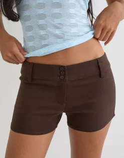 Janei Hot Pants in Tailoring Truffle