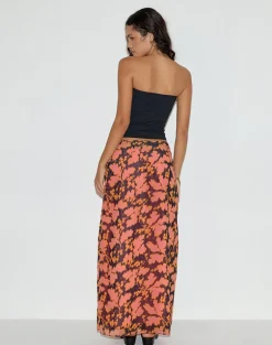 Jezza Slip Maxi Skirt in Furnishing Floral