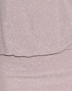 Joanka Tie Neck Dress in Shimmer Lurex Pink