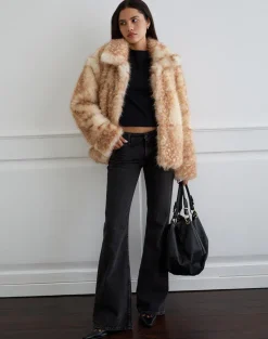 Joji Jacket in Beige Bambi Print