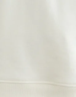 Jorai Sweater in Winter White with Tonal M Embroidery