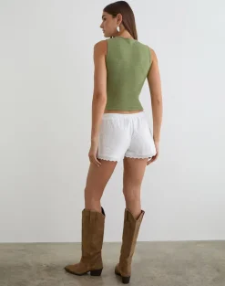 Judy Boxer Short in Broderie White