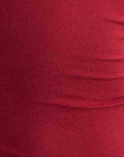 Jugo Halterneck Top in Adrenaline Red with Eyelets