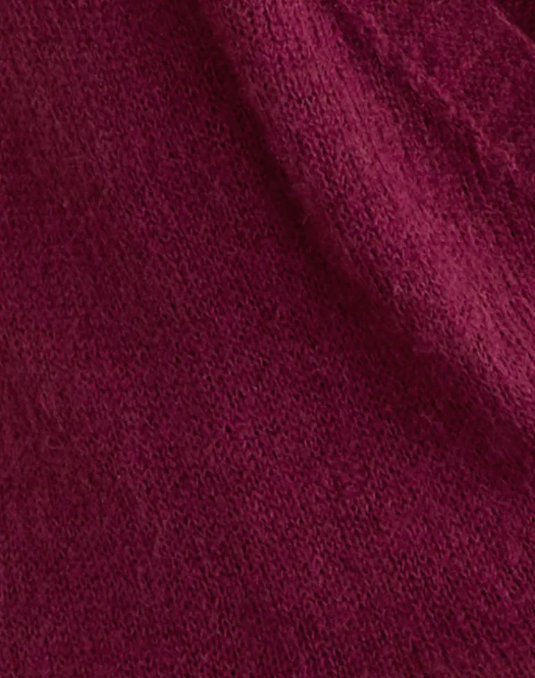 Junbi Wrap Mini Dress in Knit Wine