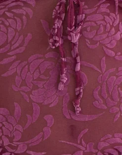 Kadio Top in Flock Shadow Leaf Plum