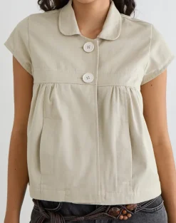 Kaelus Shirt in Cotton Twill Latte