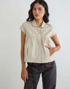 Kaelus Shirt in Cotton Twill Latte