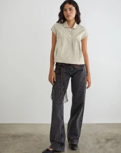 Kaelus Shirt in Cotton Twill Latte