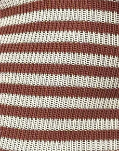 Kaipo Tie Back Playsuit in Brown Ivory Stripe