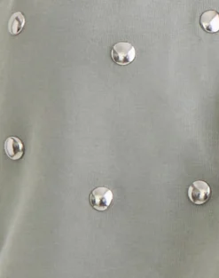 Karise Plunge Top in Cupro Light Grey