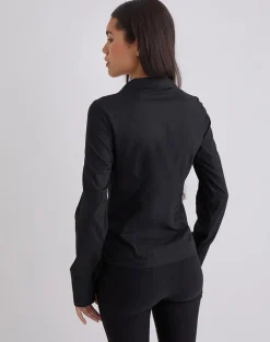 Karis Shirt in Poplin Black