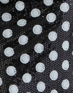 Kavivi Midi Skirt in Polka Sequin Monochrome