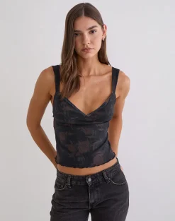 Khory Cami Top in Dynamic Rose