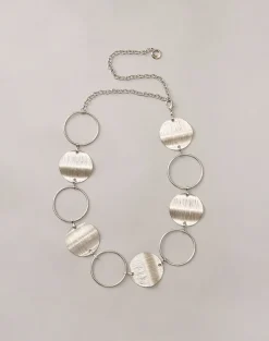 Kiana Round Belt in Silver