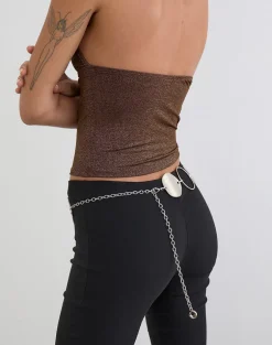 Kiana Round Belt in Silver