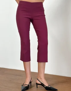 Kila Capri Trousers in Tailoring Burgundy