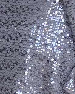 Kimberly Open Back Mini Dress in Silver Sequin