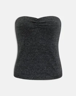 Kolisa Ruched Bust Top in Black