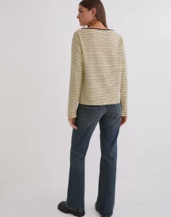 Kumiko Long Sleeve Top in Jersey Yellow and Black