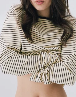 Kumiko Long Sleeve Top in Jersey Yellow and Black