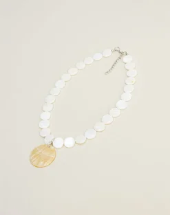 Large Circle Shell Necklace