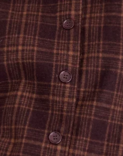 Lastika Jacket in Check Dark Burgundy