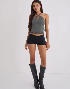 Lavena Top in Tailoring Slate Grey
