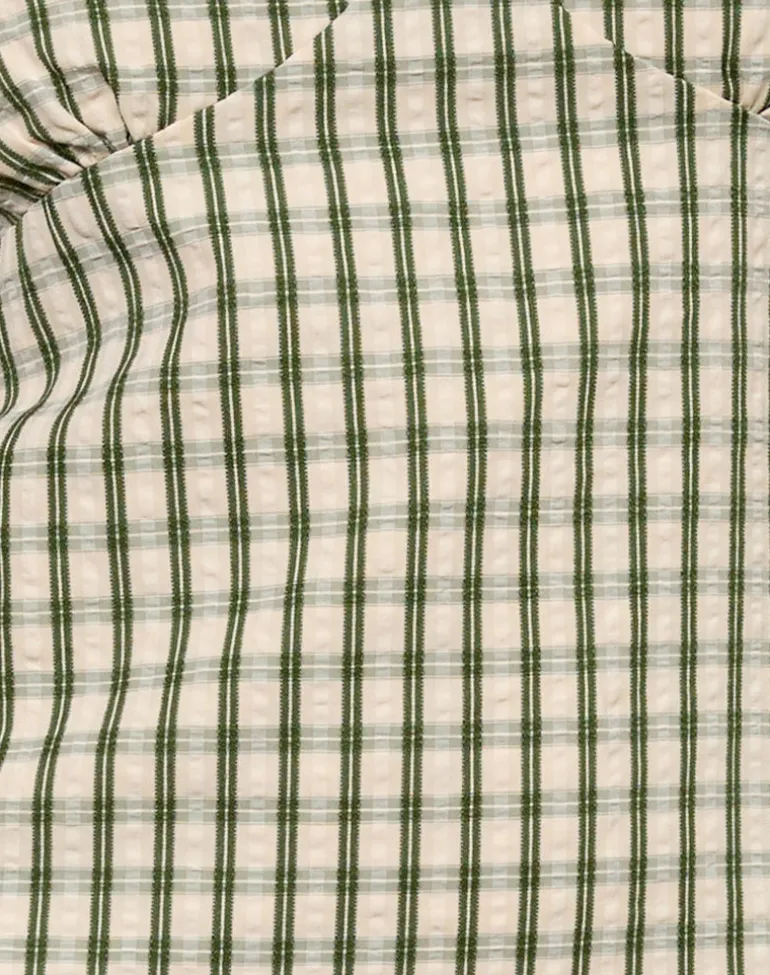 Lavisha Midi Dress in Green Check