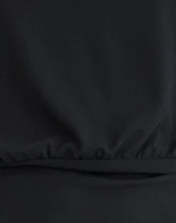 Leocadia Bandeau Top in Cupro Black