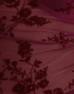 Lihat Top in Botanical Flock Flower Maroon