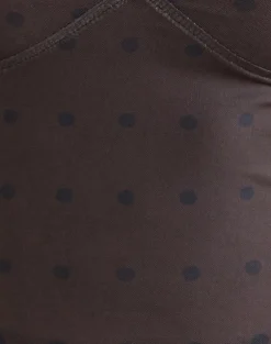 Lihat Top in Mesh Rustic Polka Brown