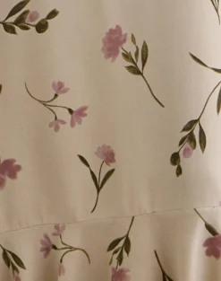 Lisandy Midi Dress in Bloom Leafy Taupe