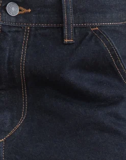Low Rise Cinch Twisted Seam Jean in Indigo
