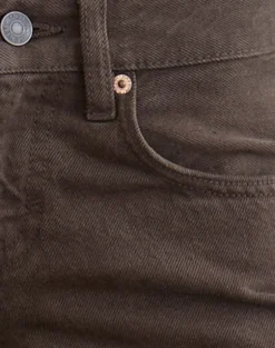Low Rise Parallel Jeans in Dark Chocolate