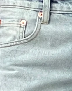 Low Rise Parallel Jeans In Extreme Light Wash Blue