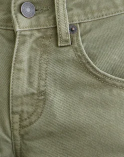 Low Rise Parallel Jeans in Fern Green