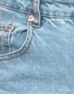 Low Rise Parallel Jeans in Light Wash Blue