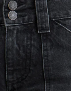 Low Rise Relaxed Cargo Jeans in Vintage Black