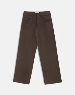 Low Rise Roomy Jeans in Dark Chocolate