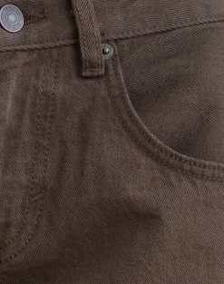 Low Rise Roomy Jeans in Dark Chocolate