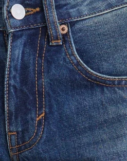 Low Rise Roomy Jeans in Mid Blue Tint