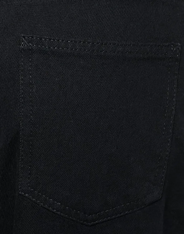 Low Rise Roomy Jeans in Rinse Black