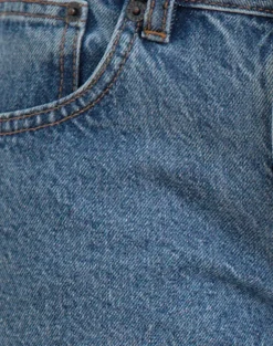 Low Rise Slouchy Flare Jeans in Blue Stone