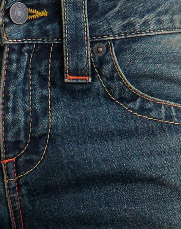 Low Rise Twisted Seam Jeans in Dirty Green