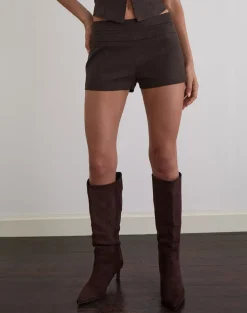 Lucen Mini Short in Tailoring Brown